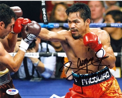 10 Manny Pacquiao Signed 8x10 Photos Signed in Black 